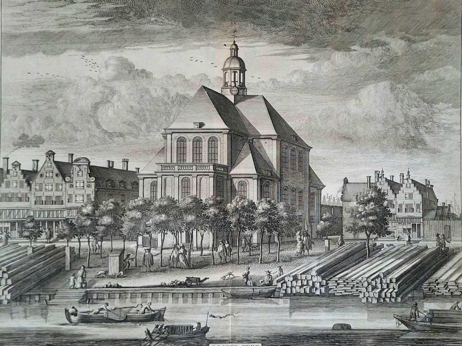 Caspar Commelin - Amsterdam, Oosterkerk- Wittenburgergracht, Commelin-1726 kopen? Bied vanaf 50!