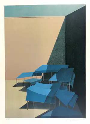 Wilhelm Beuermann - 3 Serigrafien, Strand-Konstruktion kopen? Bied vanaf 240!