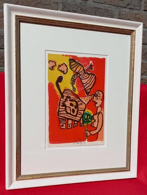 Corneille - Zonder titel, litho (netjes ingelijst, zeldzaam!) kopen? Bied vanaf 295!
