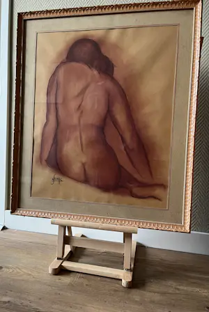 Joub Wiertz - Zittend naakt kopen? Bied vanaf 250!