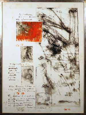 Anton Heyboer - Kleurenets, Titel onbekend - Ingelijst (Groot) verkocht voor € 450!