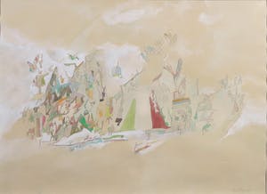 Henri Plaat - Gouache, pen en potlood , Zonder titel - Ingelijst kopen? Bied vanaf 100!