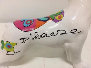 Hannes D'Haese - I wove you, Franse bulldog sculptuur kopen? Bied vanaf 165!