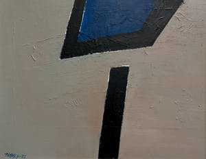 Phil Grisel - 71 XI, olieverf op schilderkarton (ingelijst) kopen? Bied vanaf 150!