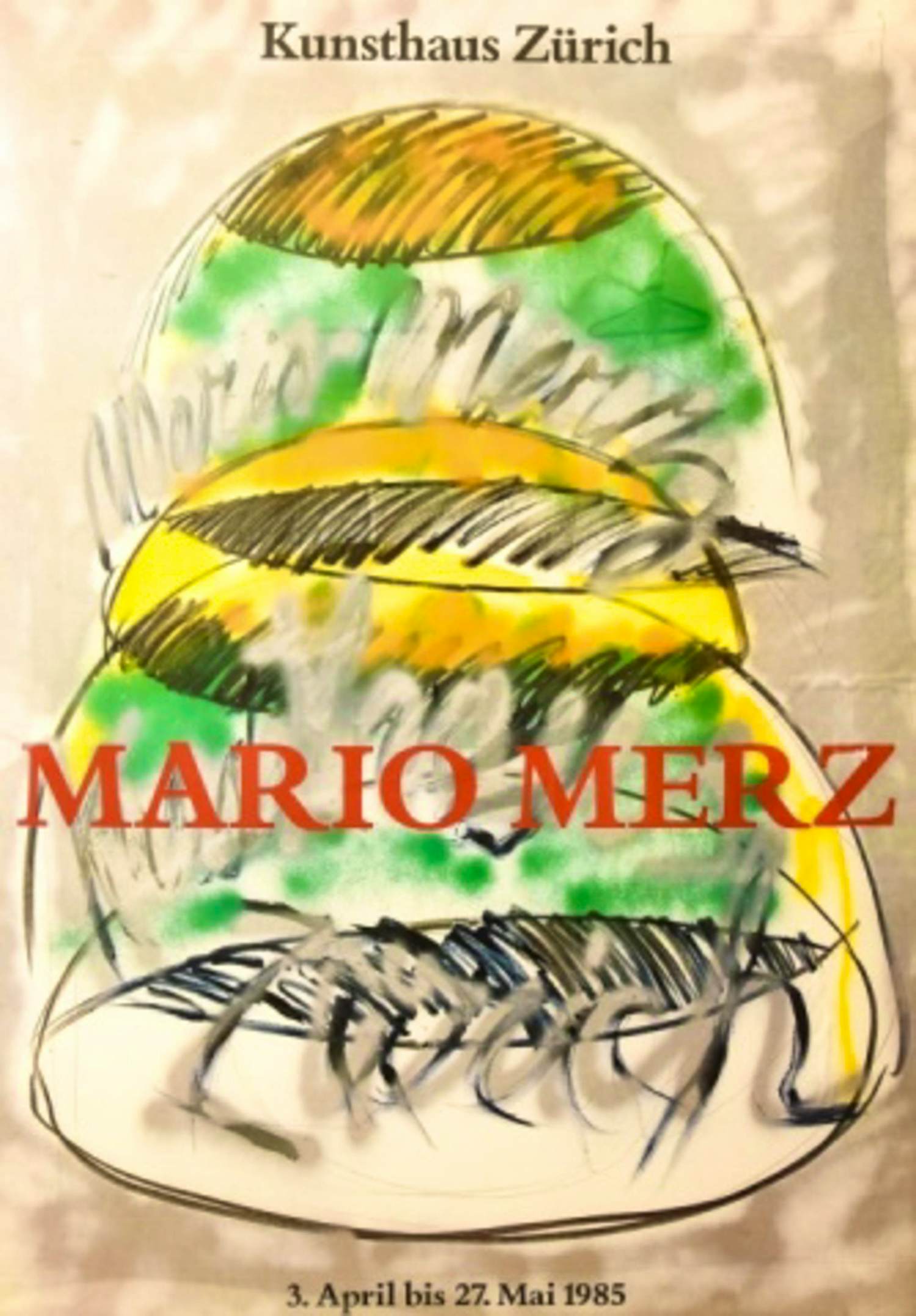 Mario Merz - Tentoonstellingsaffiche verkocht voor € 10!