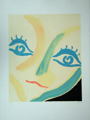 Virgilio Guidi - Volto - 1982 - Originele lithografie, handgesigneerd kopen? Bied vanaf 140!