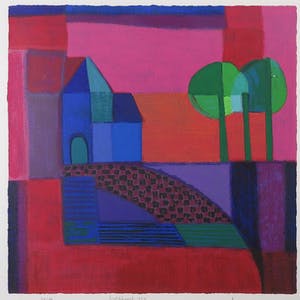 Ton Schulten - Zeefdruk, Veldkapel 1993 - Ingelijst kopen? Bied vanaf 250!