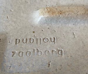 Potterij Zaalberg - Asbak met lichtblauw kristalline glazuur kopen? Bied vanaf 1!