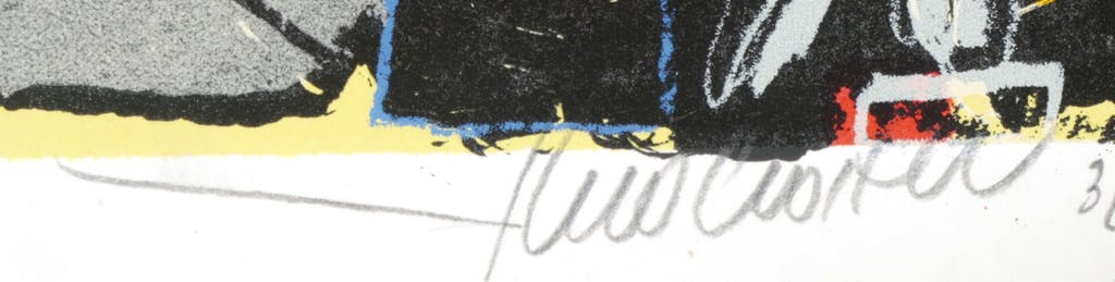 Theo Koster - Theo Koster: Collage en zeefdruk, Zonder titel  kopen? Bied vanaf 20!