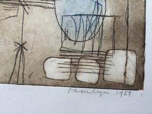 Jan Montyn - ets 1959 kopen? Bied vanaf 125!