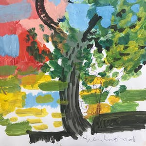 Peter Klashorst - Gemende techniek - Uniek werk - Gesigneerd - kleurrijk! kopen? Bied vanaf 75!