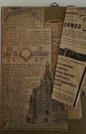 Fré Drost - Tekening Stadhuis Culemborg kopen? Bied vanaf 30!