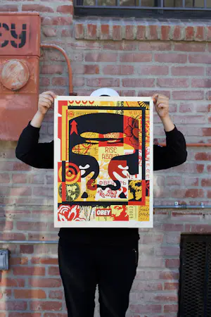 Shepard Fairey - 3-FACE COLLAGE Signed Lithograph Part 1 kopen? Bied vanaf 10!