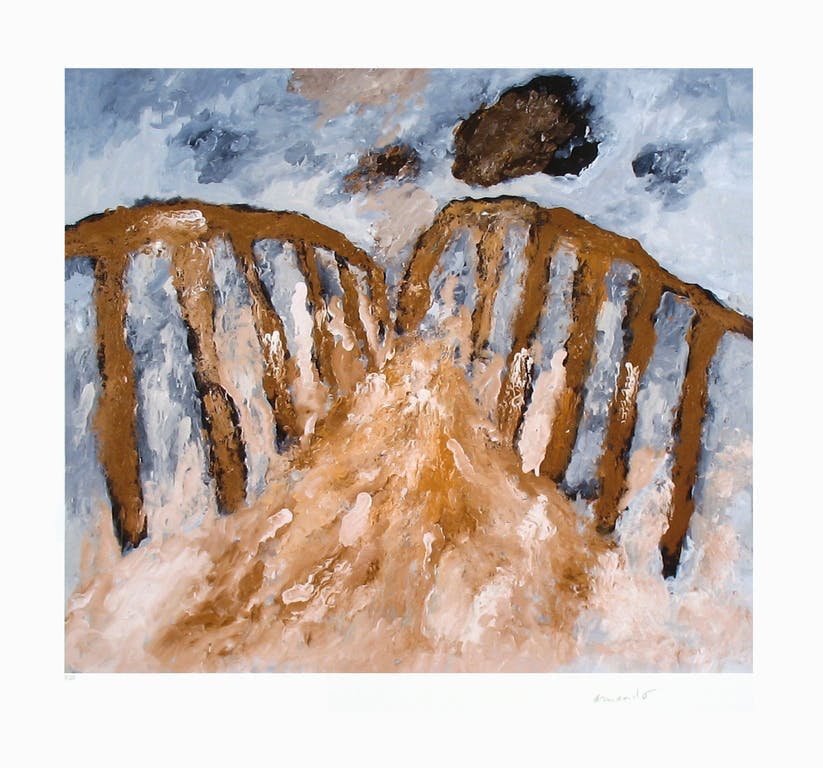 Armando - Handgesigneerde giclée, Die Brücke verkocht voor € 95!