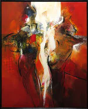 Peter Meijer - Acryl op doek, Abadon' (Groot) verkocht voor € 350!