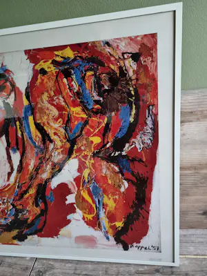 Karel Appel - Vrouw en Struisvogel (coll. Stedelijk museum Amsterdam) kopen? Bied vanaf 55!