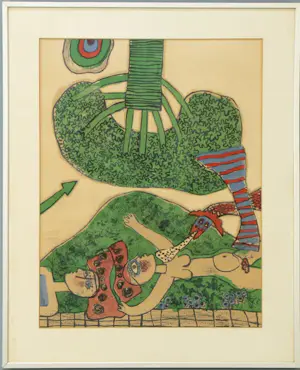 Corneille - 1971 - "L'arbre" (De boom). Prachtige oude litho kaufen? Bieten Sie von 495!