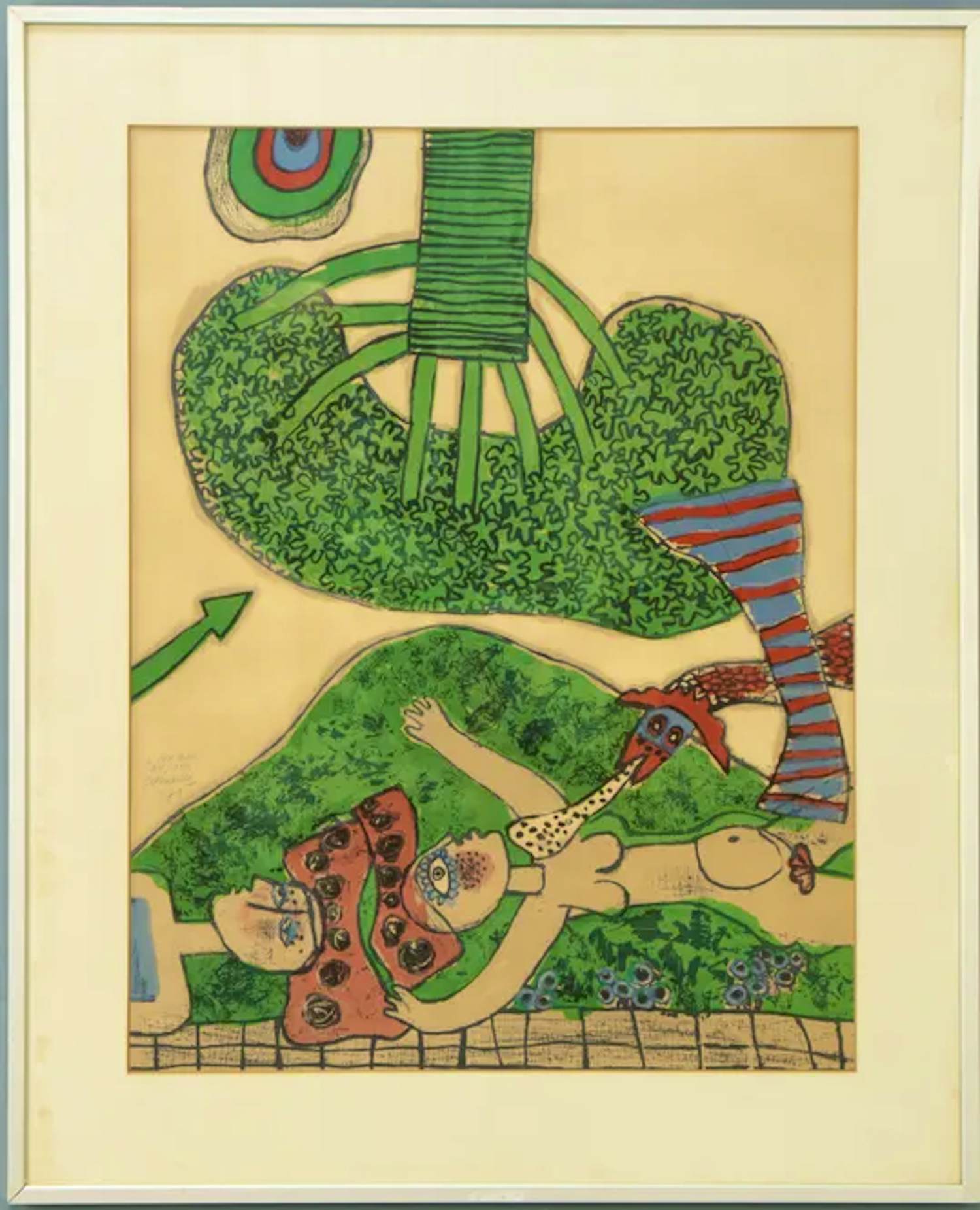 Corneille - 1971 - "L'arbre" (De boom). Prachtige oude litho kaufen? Bieten Sie von 495!