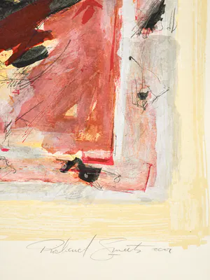 Richard Smeets - Abstract in rood kopen? Bied vanaf 1!