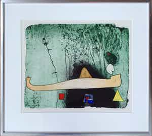 Michel van Overbeeke - Forest Mountain - Ingelijst verkocht voor € 85!