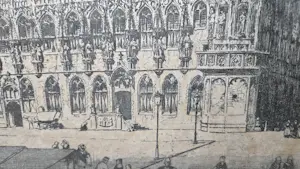 Buy Eugene Lucker - Stadhuis van Middelburg - fecit, ca 1930? Bid from 30!
