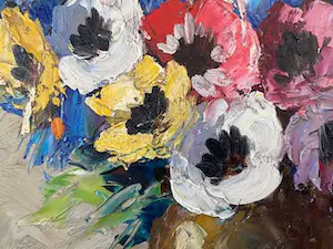 Niet of onleesbaar gesigneerd - boeket met korenbloemen kopen? Bied vanaf 1!