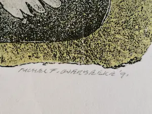 Michel van Overbeeke - Ingelijste ets kopen? Bied vanaf 1!