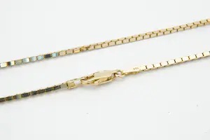 25 - Strak  geelgouden 18krt  venetiaans collier kopen? Bied vanaf 510!