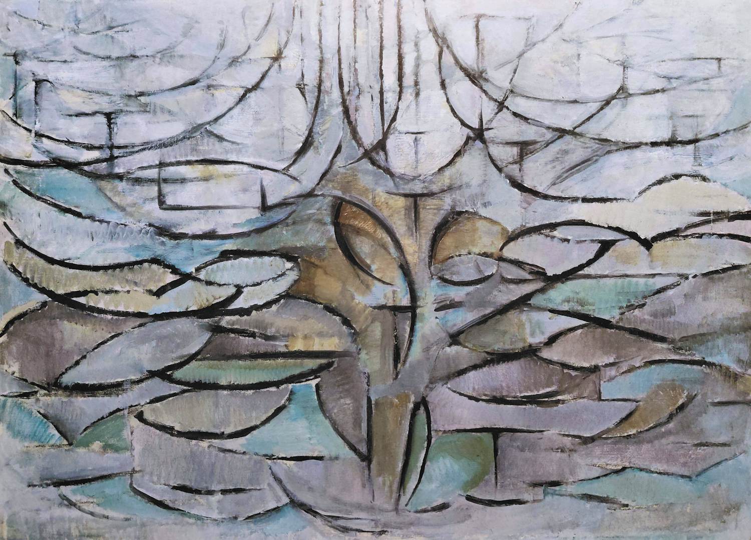 Piet Mondriaan - Bloeiende appelboom, affiche (Haags Museum) kopen? Bied vanaf 20!