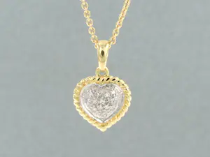 18k gouden collier en hanger met single cut geslepen diamanten tot. 0.07ct kopen? Bied vanaf 400!