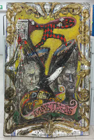 Loren Munk - Gemengde techniek op doek, Hidden masters (Zeer groot) kopen? Bied vanaf 1!