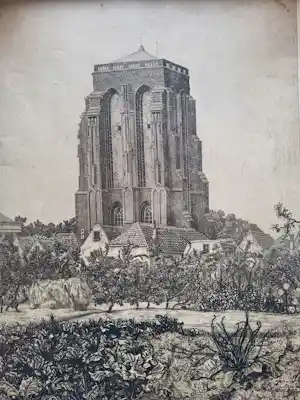 Arend Hendriks - Sint Lievens-Monstertoren in Zierikzee. (1927) verkauft für € 35!