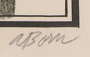 Adolf Born - Litho, De dame kopen? Bied vanaf 200!