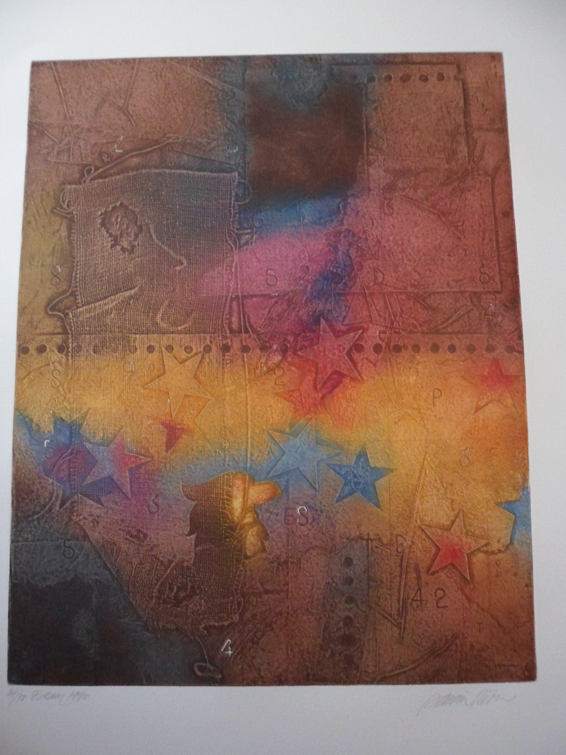 Enric Adsera Riba - grote ets/aquatint uit 1990 verkocht voor € 40!