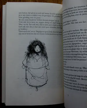 Dirkje Kuik - Tekening: De nachtcactus bloeit - 1982 kopen? Bied vanaf 99!