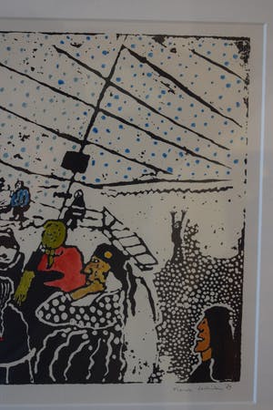 Frank Lodeizen - Zeefdruk - Handingekleurd - Zigeuners uit Amsterdam kopen? Bied vanaf 75!