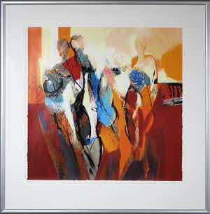 Peter Meijer - Zeefdruk, Afscheid - Ingelijst (Groot) verkocht voor € 50!