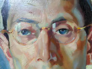 Onbekend - Portret - olieverf op paneel kopen? Bied vanaf 135!