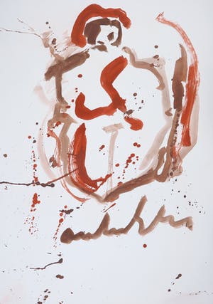 Anton Heyboer - Gouache, Z.T. Oermoeder kopen? Bied vanaf 100!