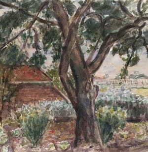 Johan Buning - Landschap met boerenerf kopen? Bied vanaf 20!