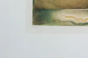 Jurjen Ravenhorst - Litho op papier, Maan en Berg - Ingelijst kopen? Bied vanaf 35!