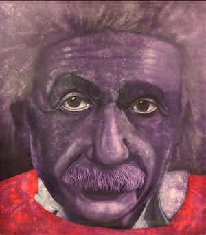 Jan Bollaert - Acryl op doek, De Timelord (Zeer Groot) verkocht voor € 1!