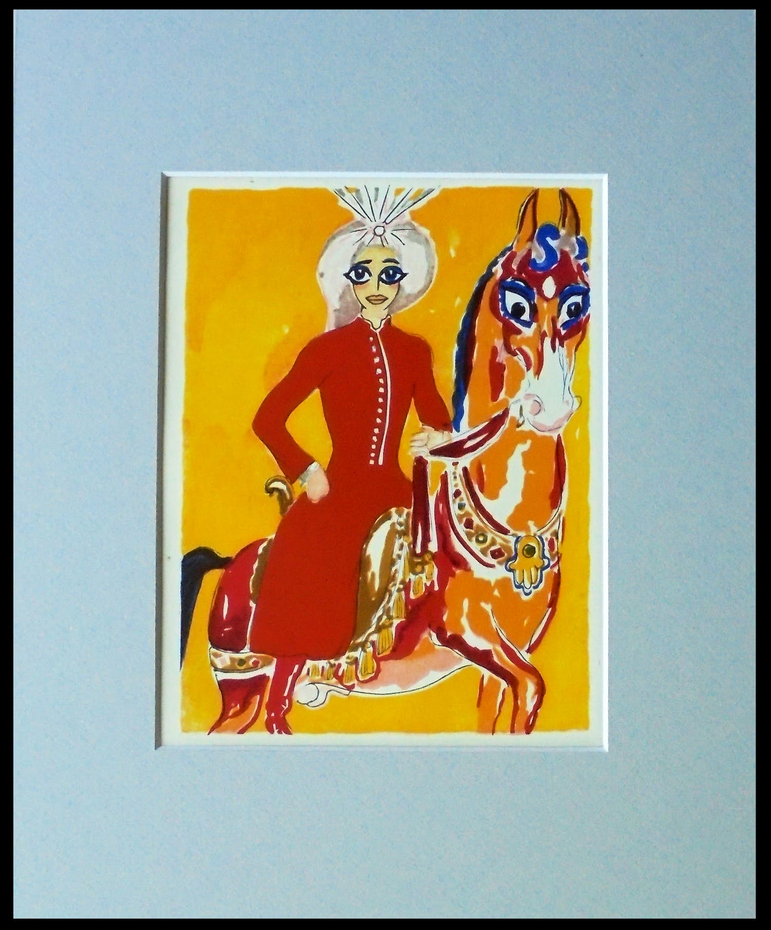 Kees van Dongen - Houtgravure 1955 - “Aladdin à cheval"- inc. pptout - ready to frame kopen? Bied vanaf 45!