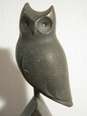 Brons (Onbekend) - Sculptuur van een uiltje kopen? Bied vanaf 40!