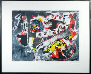 Jacques Doucet - Zeefdruk, Eté a saint Christol - Ingelijst (Groot) vendu pour 135€ !