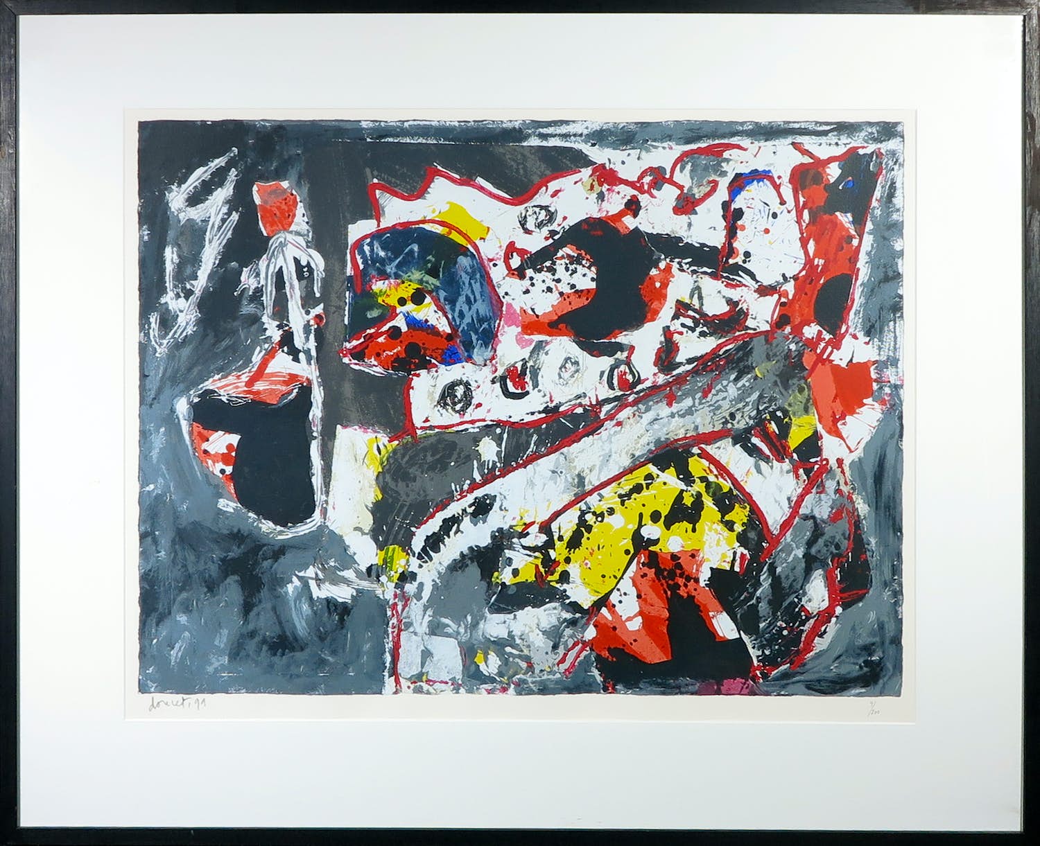 Jacques Doucet - Zeefdruk, Eté a saint Christol - Ingelijst (Groot) verkocht voor € 150!