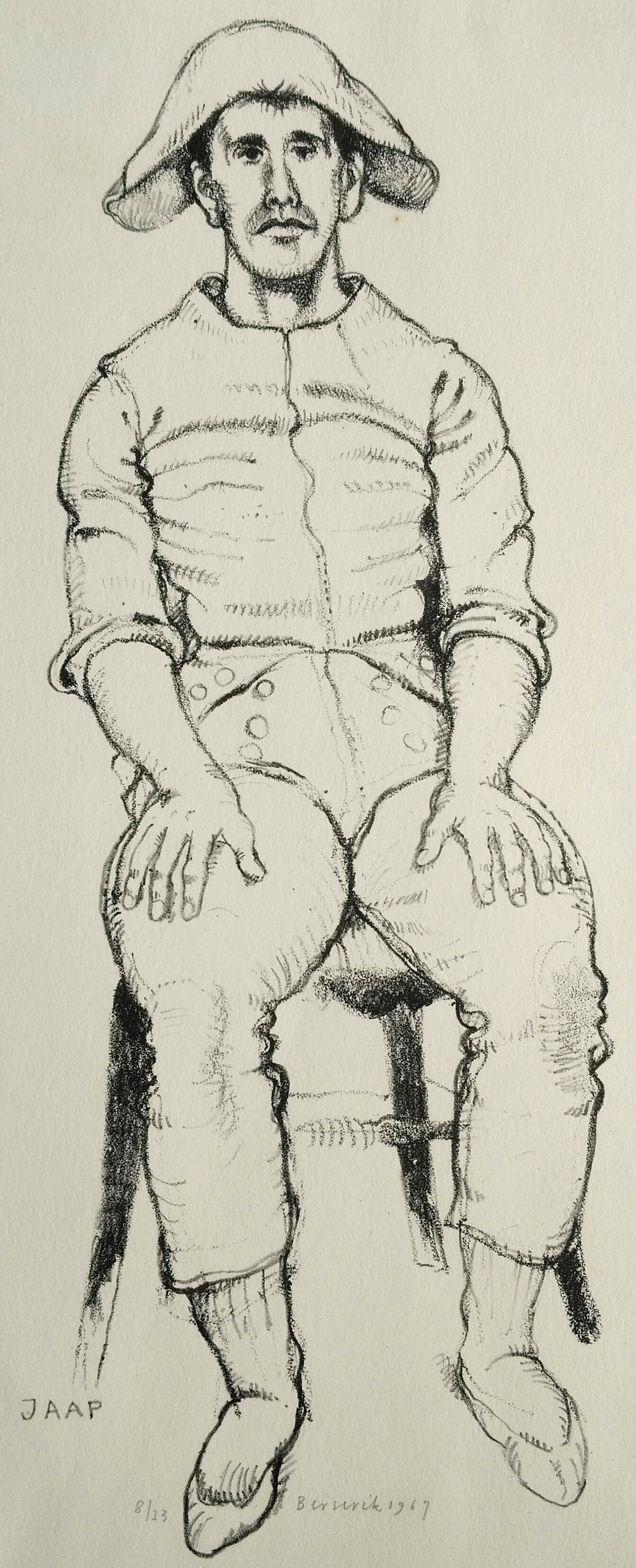 Herman Berserik - Herman Berserik - Jaap - gesigneerde litho kopen? Bied vanaf 65!