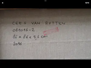 AcheterCees van Rutten - 081016? Enchérissez de 750!