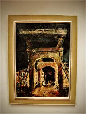 Jan Groenestein - Groot impressionistisch Olieverf - Amsterdam - de Magere brug verlicht bij avond verkocht voor € 360!
