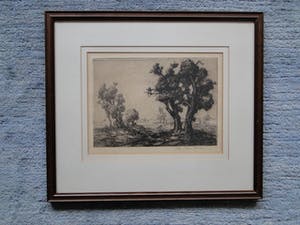 Edmond Van Dooren - Prachtige ets handgesigneerd kopen? Bied vanaf 1!